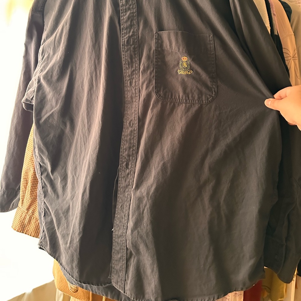 Ralph Lauren Black Shirt Jacket